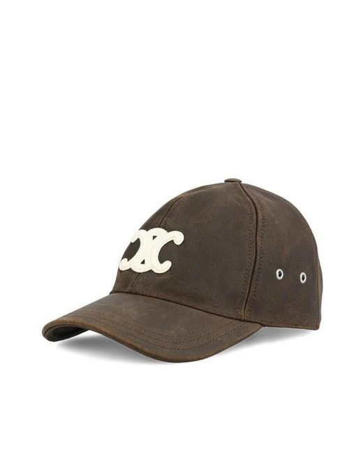 Céline Brown Triomphe Trucker Hat for men