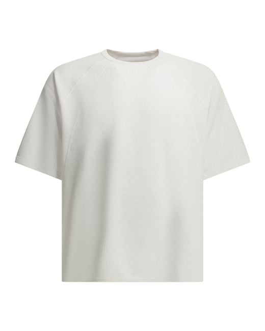 Goldwin White "Mesh Wf Actinoid" Crew-Neck T-Shirt for men