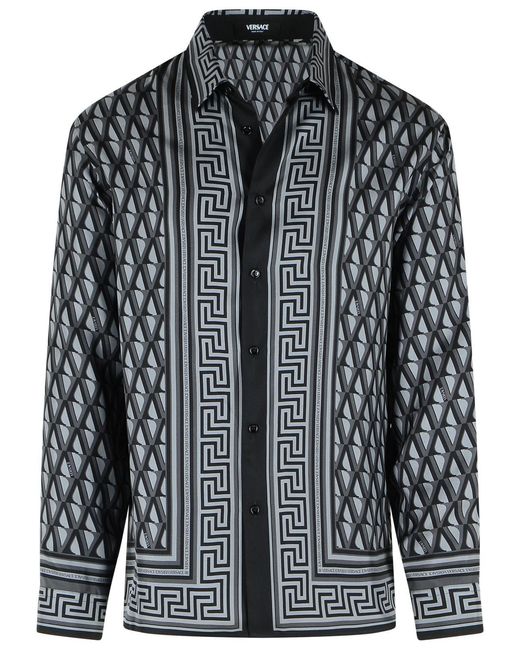 Versace Black Slim Shirt for men
