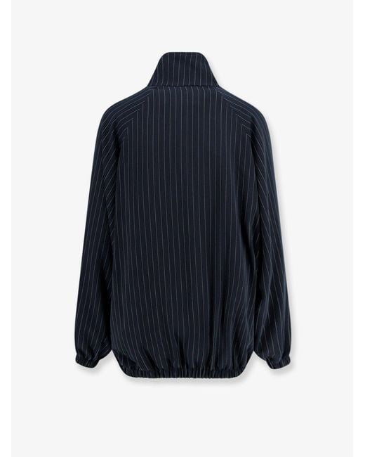Frankie Shop Blue Jacket Baxter Pinstripe