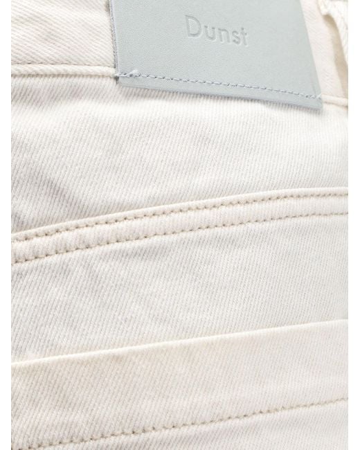 DUNST White Cotton Bermuda Shorts for men