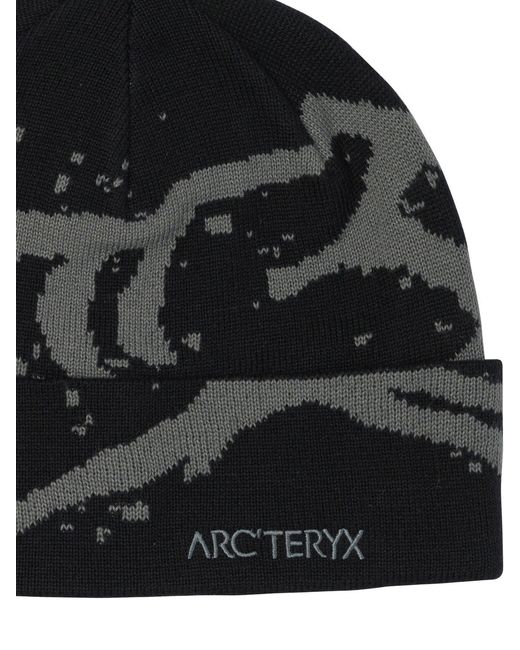 Arc'teryx Black "Grotto Tq" Beanie for men