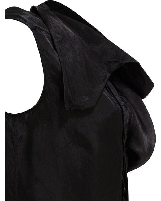 Rick Owens Black Sleeveless Blouse