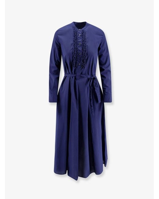 Aspesi Blue Cotton Dress
