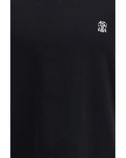 Brunello Cucinelli Black T-Shirts for men