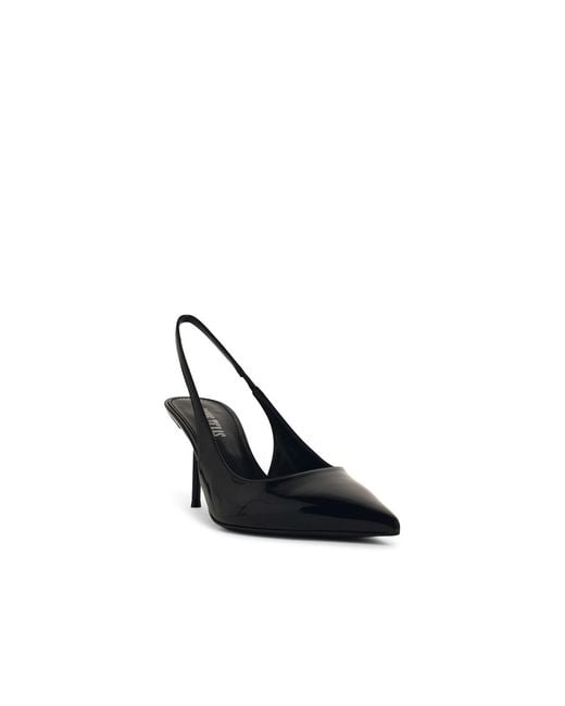 Paris Texas White 'Lisia' Leather Slingbacks