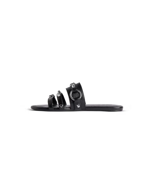 Balenciaga Black "City" Sandals