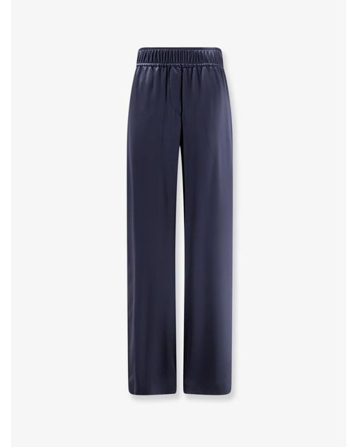Brunello Cucinelli Blue Silk Trousers