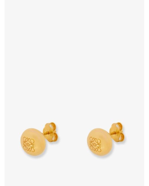 Loewe Metallic Paula's Ibiza Anagram Pebble Sterling Earrings