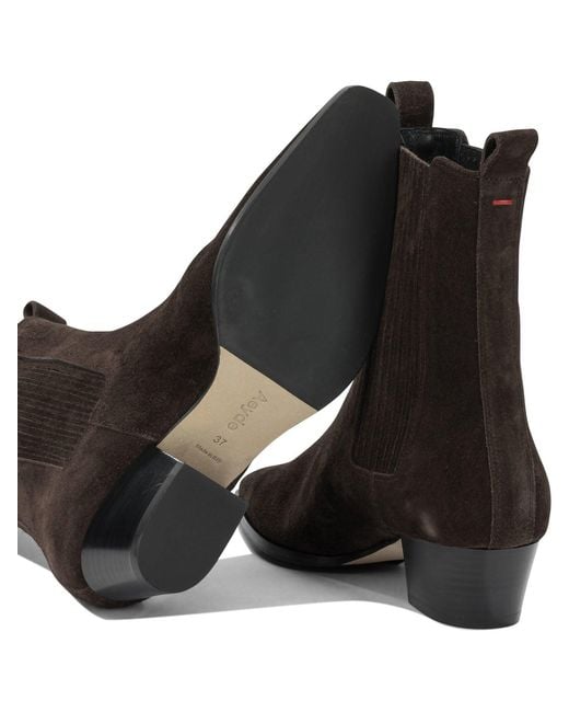 Aeyde Brown Agata Pull-On Ankle Boots