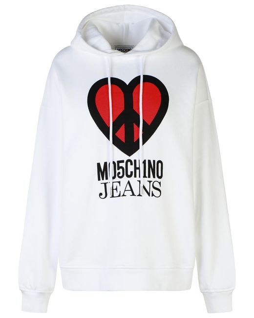 Moschino White Cotton Sweatshirt