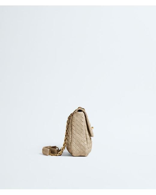 Bottega Veneta White Madison Small Crossbody Bag