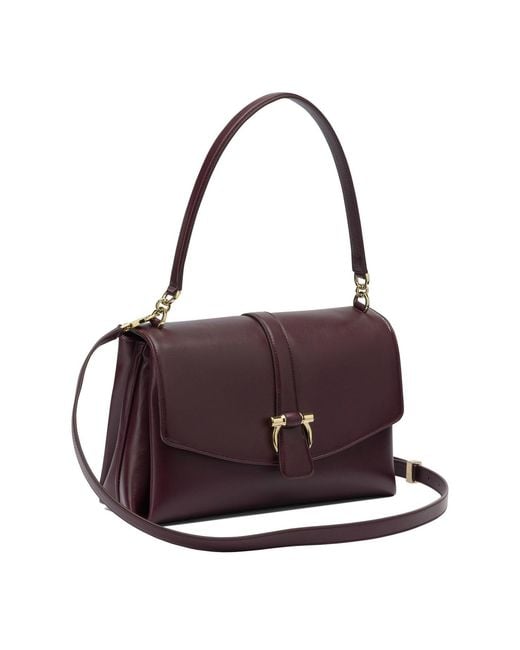 Ferragamo Purple Leather Handbag