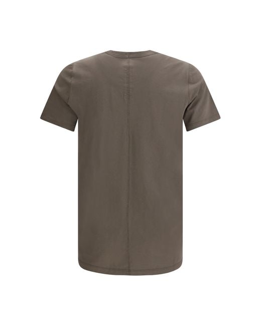 Rick Owens Gray Cotton T-Shirt for men