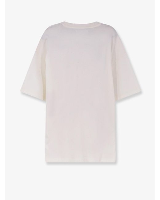 Oamc Peacemaker White Loose Fit Tshirt Landart 03 Print for men