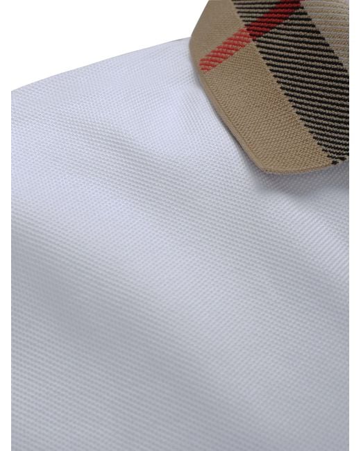 Burberry Gray Cody Cotton Polo Shirt for men