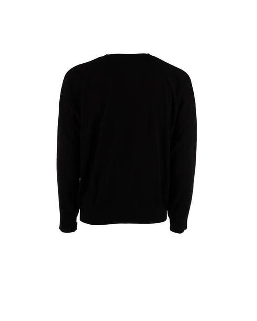 Céline Black Crewneck Knitwear With Logo for men