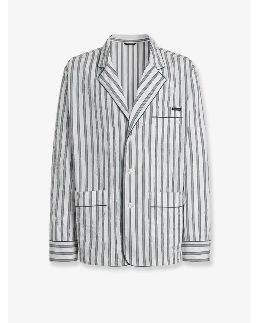 Dolce & Gabbana Multicolor Dolce & Gabbana Vanity Froisse Fabric Dressing Gown Shirt for men