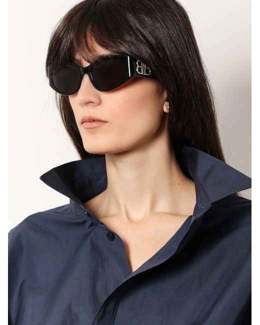Balenciaga Black Sunglasses Acetato