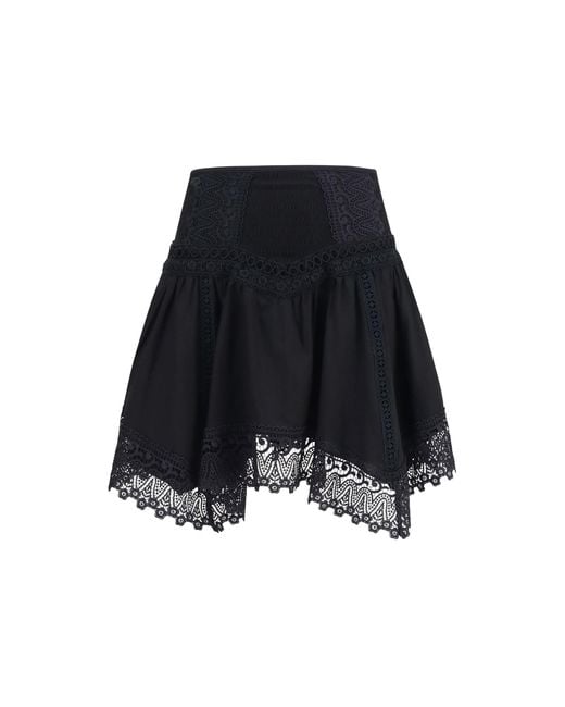 Charo Ruiz Black Skirt Taléa Sangallo Lace