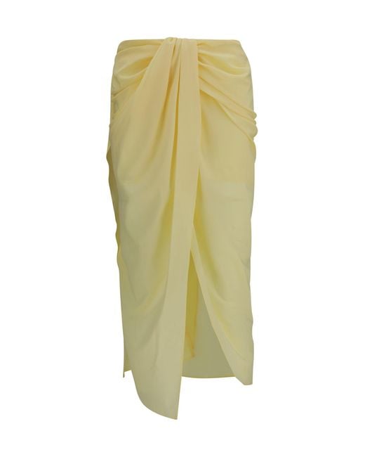 Jacquemus Green Pareo Skirt
