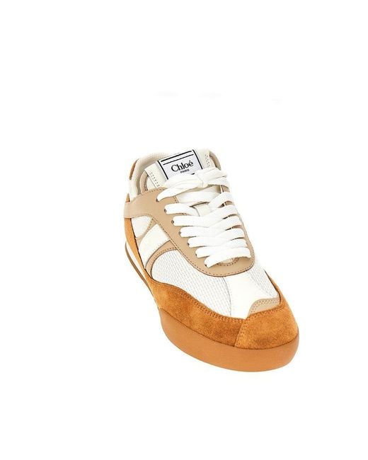 Chloé Natural 'Chloé Kick' Sneakers