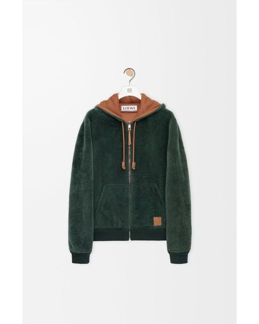 Loewe Green Hoodie Sweatshirt for men