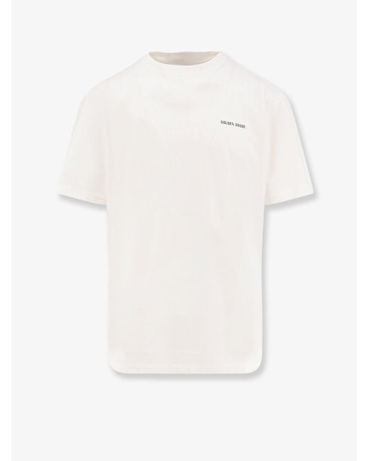 Golden Goose Deluxe Brand White Cotton T-Shirt for men