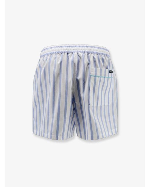 Dolce & Gabbana Blue Dolce & Gabbana Cotton And Silk Shorts