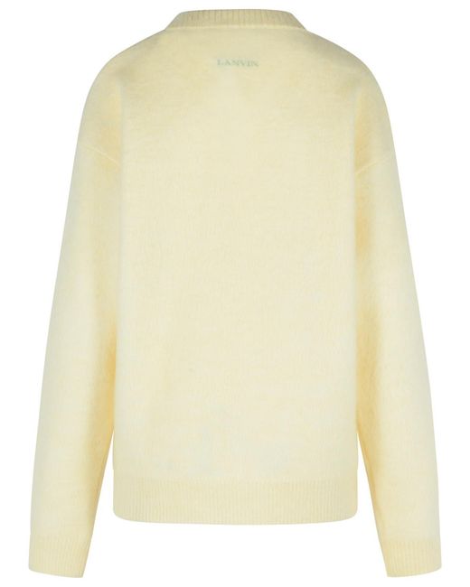 Lanvin Yellow Multi Wool Blend Sweater for men