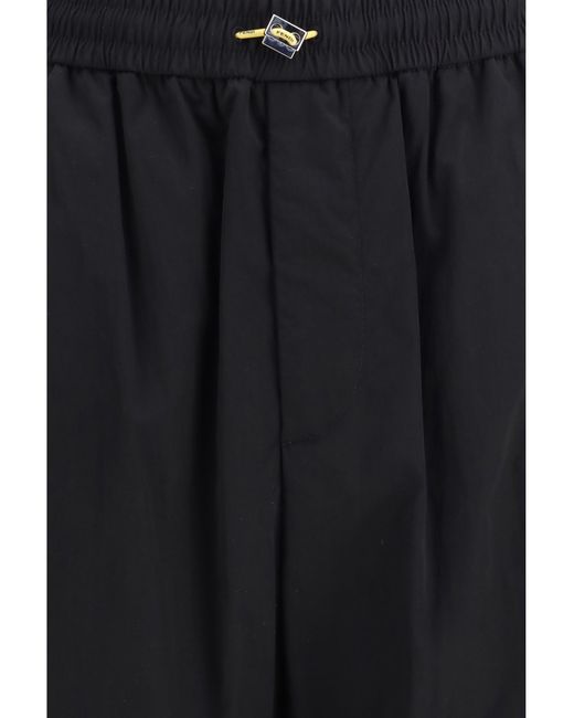 Fendi Black Gabardine Pants for men