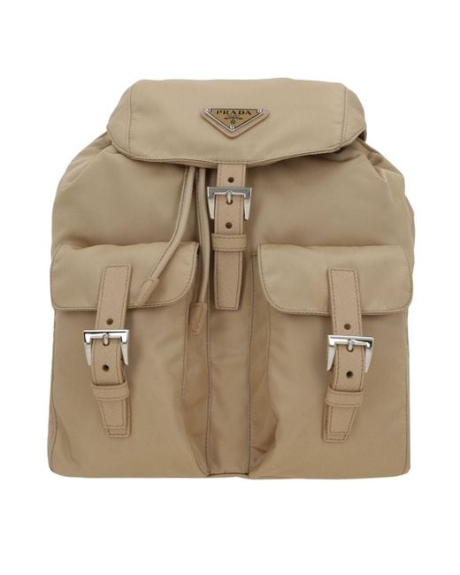 Prada Natural Re-Nylon Backpack