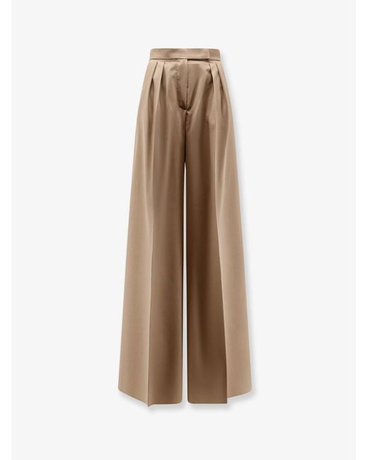 Max Mara Natural Virgin Wool Quorum Trousers