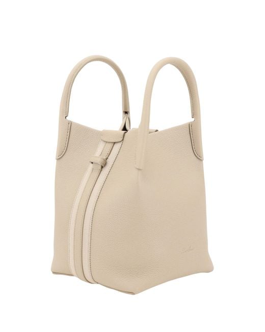 Loro Piana Natural Small Bale Bucket Bag