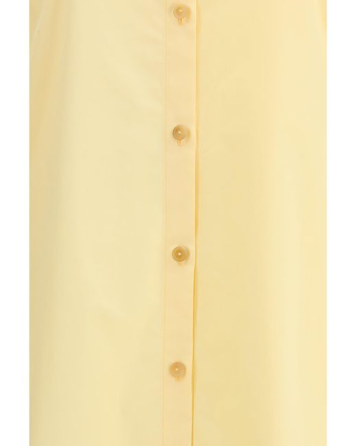 Khaite Yellow Gloria Dress Pale