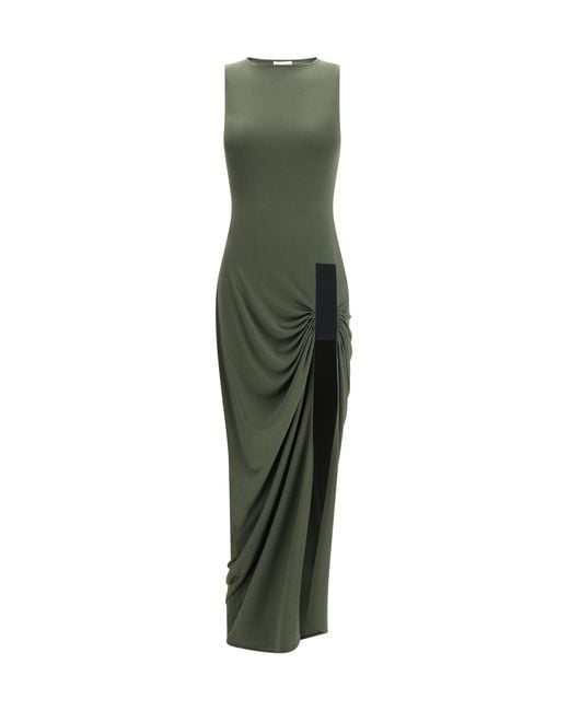 Coperni Green Long Fitted Dress