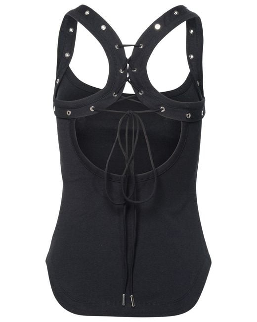 The Attico Black Cotton Top