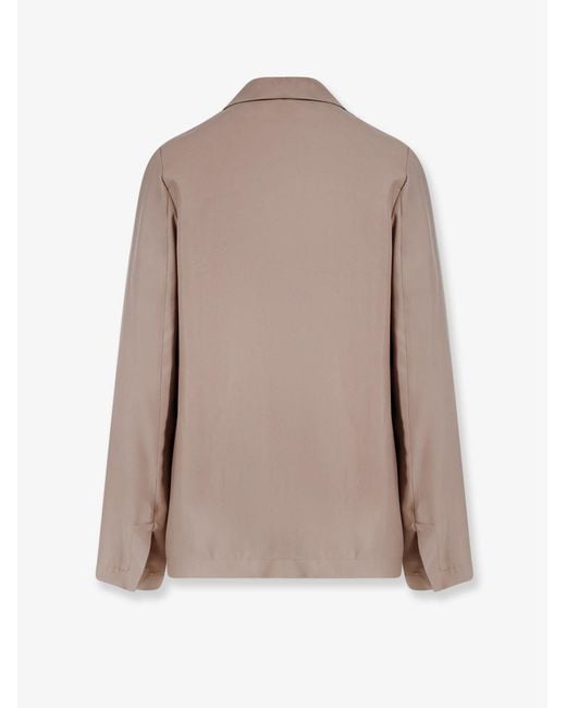 Alysi Natural Blazer Double-Breasted Silk