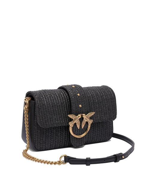 Pinko Black 'Mini Love Bag Slouchy' Shoulder Bag
