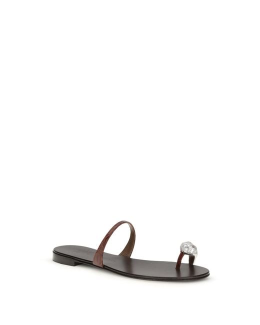 Giuseppe Zanotti White Icon Ring Sandals