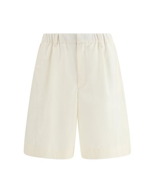 Laminar White Tailored Shorts for men