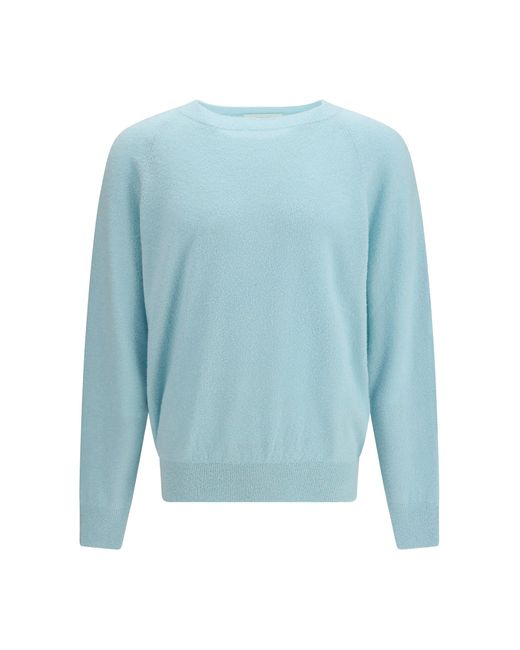 Umit Benan Blue Ralph Crewneck Sweater Puffo for men