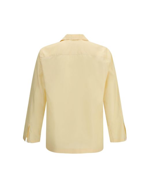 Umit Benan White Shirt Havana Silk for men