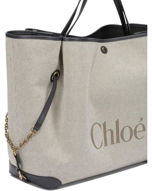 Chloé Natural "Clover" Large Shoulder Bag