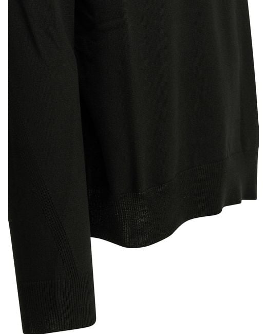 Givenchy Black Couture Seam Crew-Neck Sweater for men