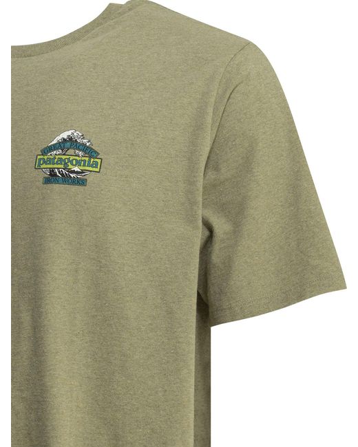 Patagonia Green "Great Weaves Responsible" Crewneck T-Shirt for men