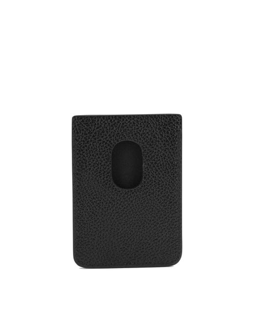 Balenciaga Black "Cash" Magnetic Card Holder for men