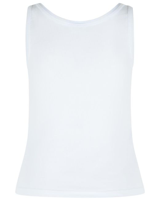 Versace Blue Cotton Tank Top