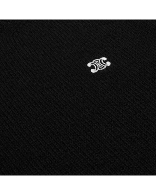 Céline Black Crew Neck Sweater