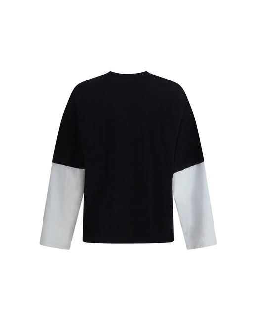 Gcds Black Over T-Shirt Cotton Jersey for men